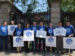AGSI National Executive at Picket at Leinster House