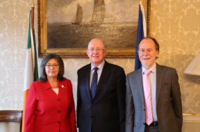 Josephine Feehily, Minister Charlie Flanagan, Bob Collins